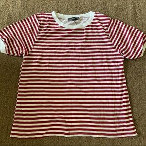 White/Red striped shirt